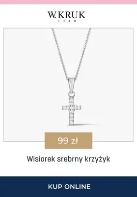 BEST SALE - gazetka promocyjna W.Kruk | -15% na łańcuszki i wisiorki idealne na Komunię Świętą od czwartku 23.04 do niedzieli 26.04 - strona 3
