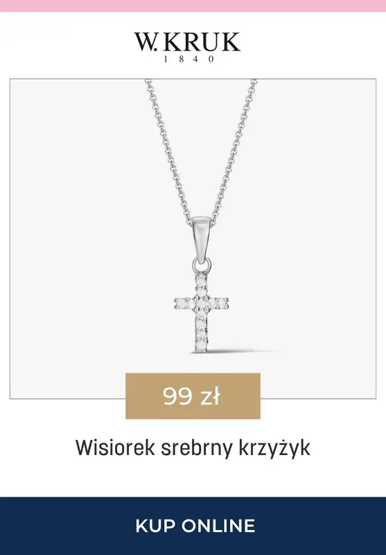 BEST SALE - gazetka promocyjna W.Kruk | -15% na łańcuszki i wisiorki idealne na Komunię Świętą od czwartku 23.04 do niedzieli 26.04 - strona 3