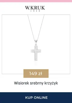 BEST SALE - gazetka promocyjna W.Kruk | -15% na łańcuszki i wisiorki idealne na Komunię Świętą od czwartku 23.04 do niedzieli 26.04 - strona 4
