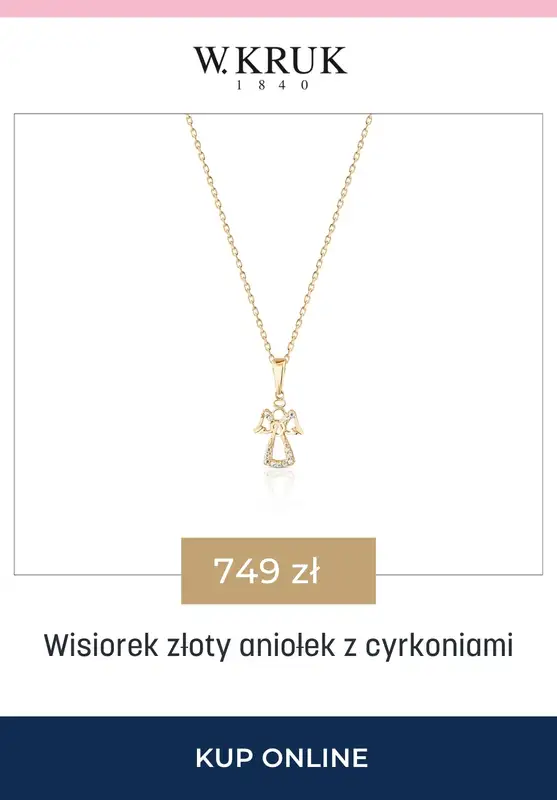 BEST SALE - gazetka promocyjna W.Kruk | -15% na łańcuszki i wisiorki idealne na Komunię Świętą od czwartku 23.04 do niedzieli 26.04 - strona 11