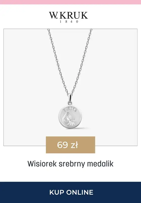 BEST SALE - gazetka promocyjna W.Kruk | -15% na łańcuszki i wisiorki idealne na Komunię Świętą od czwartku 23.04 do niedzieli 26.04 - strona 7