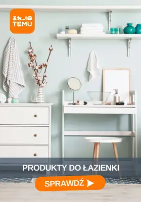 Temu - gazetka promocyjna Praktyczne produkty do łazienki od czwartku 23.04 
