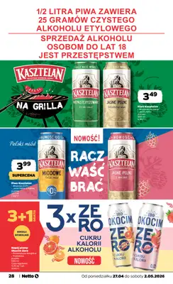 Netto - gazetka promocyjna Gazetka Spożywcza od poniedziałku 27.04 do soboty 02.05 - strona 28