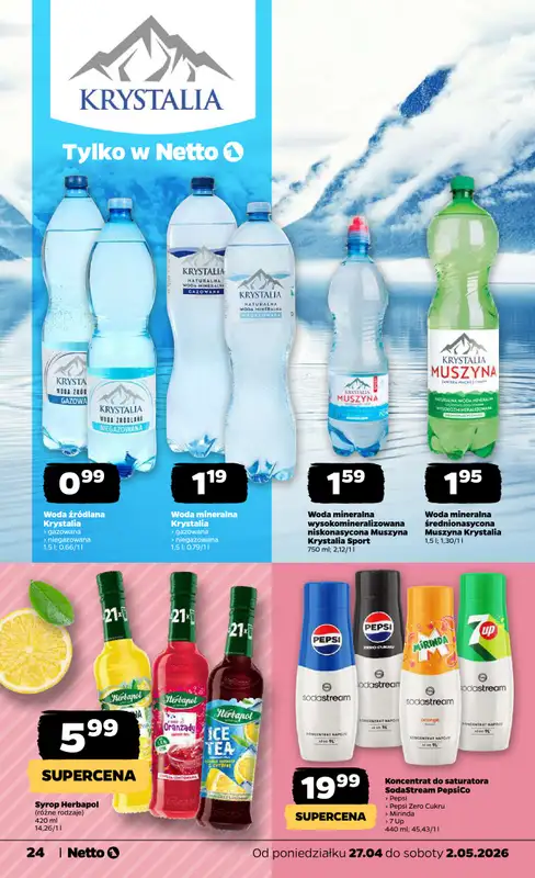 Netto - gazetka promocyjna Gazetka Spożywcza od poniedziałku 27.04 do soboty 02.05 - strona 24