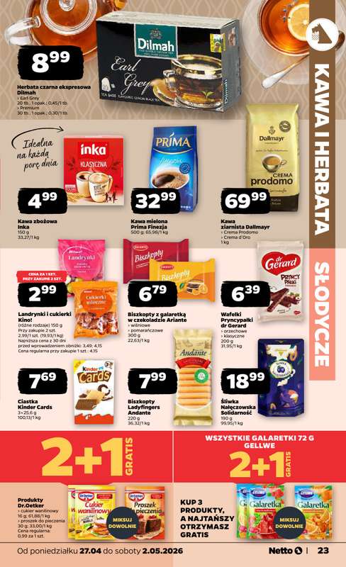 Netto - gazetka promocyjna Gazetka Spożywcza od poniedziałku 27.04 do soboty 02.05 - strona 23