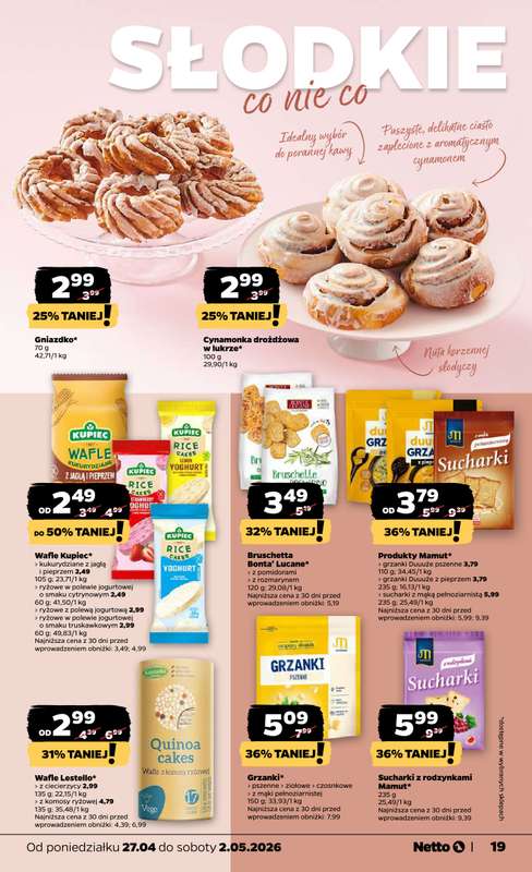 Netto - gazetka promocyjna Gazetka Spożywcza  do soboty 02.05 - strona 19