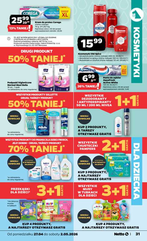 Netto - gazetka promocyjna Gazetka Spożywcza od poniedziałku 27.04 do soboty 02.05 - strona 31