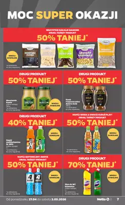 Netto - gazetka promocyjna Gazetka Spożywcza od poniedziałku 27.04 do soboty 02.05 - strona 7