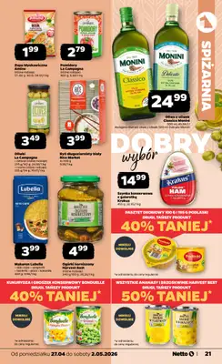 Netto - gazetka promocyjna Gazetka Spożywcza od poniedziałku 27.04 do soboty 02.05 - strona 21