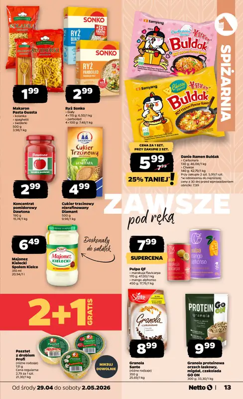 Netto - gazetka promocyjna Gazetka Spożywcza  do soboty 02.05 - strona 13