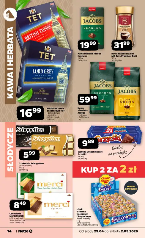 Netto - gazetka promocyjna Gazetka Spożywcza  do soboty 02.05 - strona 14
