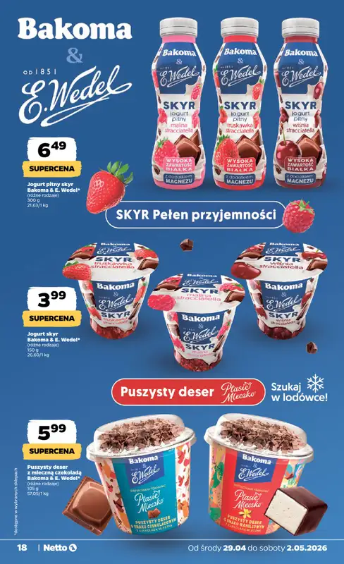 Netto - gazetka promocyjna Gazetka Spożywcza  do soboty 02.05 - strona 18