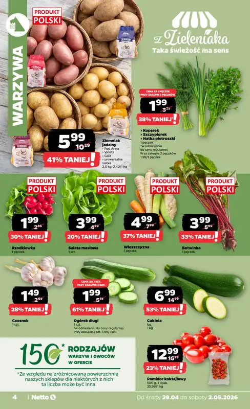 Netto - gazetka promocyjna Gazetka Spożywcza  do soboty 02.05 - strona 4