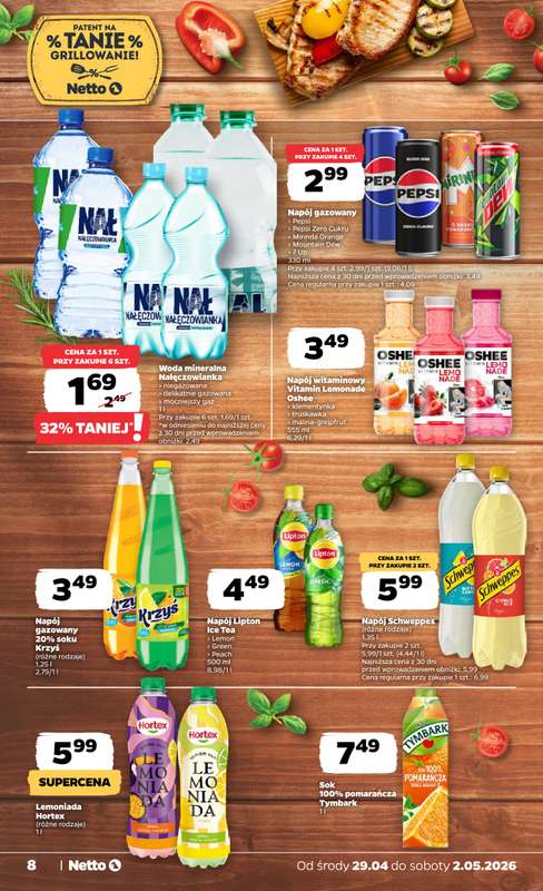 Netto - gazetka promocyjna Gazetka Spożywcza  do soboty 02.05 - strona 8