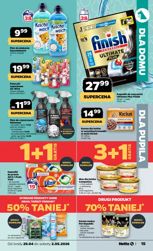 Netto - gazetka promocyjna Gazetka Spożywcza  do soboty 02.05 - strona 15