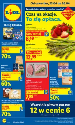 Lidl - gazetka promocyjna Oferta od czwartku od czwartku 23.04 do niedzieli 26.04