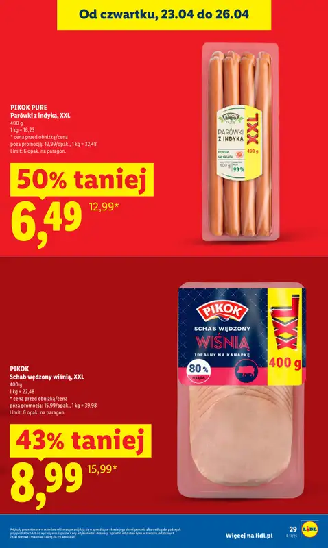Lidl - gazetka promocyjna Oferta od czwartku od czwartku 23.04 do niedzieli 26.04 - strona 31