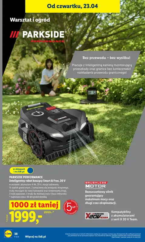 Lidl - gazetka promocyjna Oferta od czwartku od czwartku 23.04 do niedzieli 26.04 - strona 38