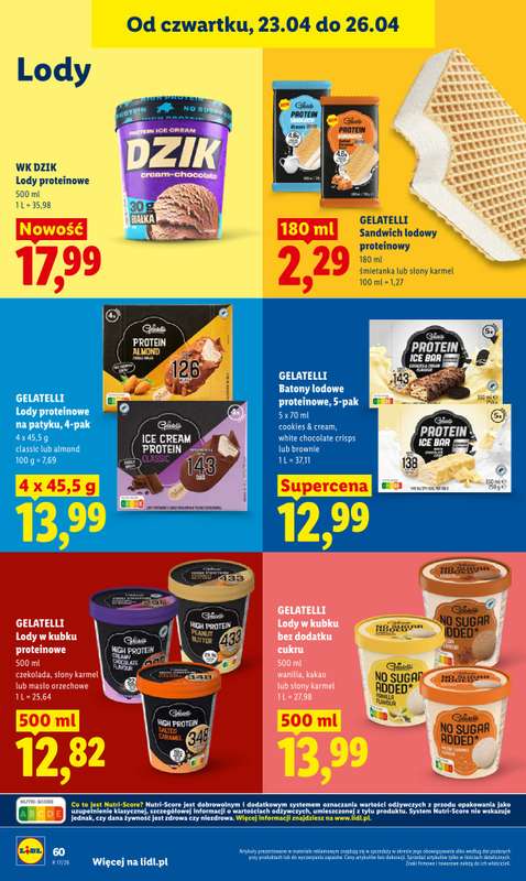 Lidl - gazetka promocyjna Oferta od czwartku od czwartku 23.04 do niedzieli 26.04 - strona 62