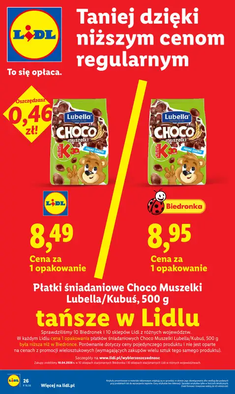 Lidl - gazetka promocyjna Oferta od czwartku od czwartku 23.04 do niedzieli 26.04 - strona 26