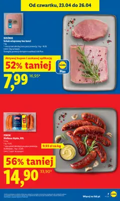 Lidl - gazetka promocyjna Oferta od czwartku od czwartku 23.04 do niedzieli 26.04 - strona 7
