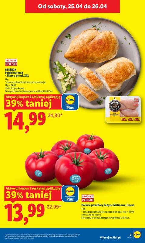 Lidl - gazetka promocyjna Oferta od czwartku od czwartku 23.04 do niedzieli 26.04 - strona 3