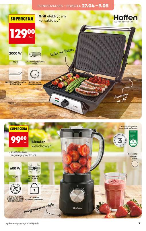 Biedronka - gazetka promocyjna Hity i inspiracje, od 25.04 od soboty 25.04 do środy 13.05 - strona 9