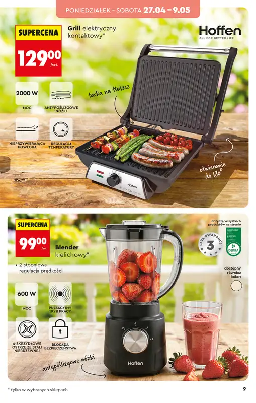 Biedronka - gazetka promocyjna Hity i inspiracje, od 25.04 od soboty 25.04 do środy 13.05 - strona 9