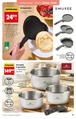 Biedronka - gazetka promocyjna Hity i inspiracje, od 25.04 od soboty 25.04 do środy 13.05 - strona 13