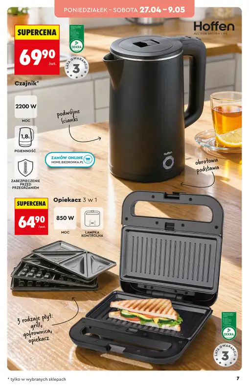 Biedronka - gazetka promocyjna Hity i inspiracje, od 25.04 od soboty 25.04 do środy 13.05 - strona 7