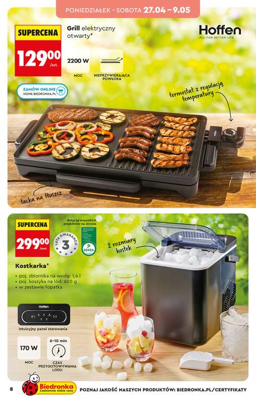 Biedronka - gazetka promocyjna Hity i inspiracje, od 25.04 od soboty 25.04 do środy 13.05 - strona 8