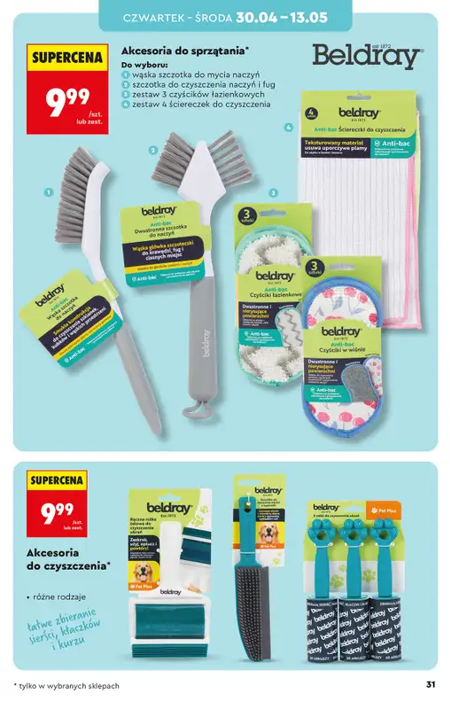 Biedronka - gazetka promocyjna Hity i inspiracje, od 25.04 od soboty 25.04 do środy 13.05 - strona 31