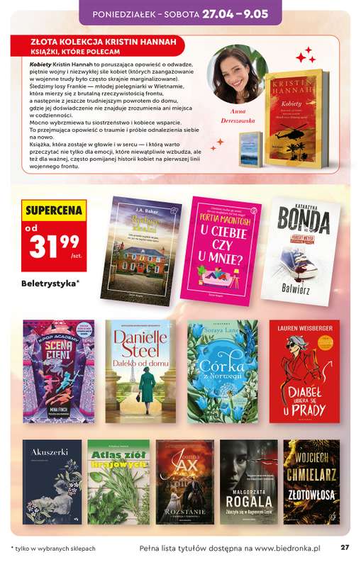 Biedronka - gazetka promocyjna Hity i inspiracje, od 25.04 od soboty 25.04 do środy 13.05 - strona 27