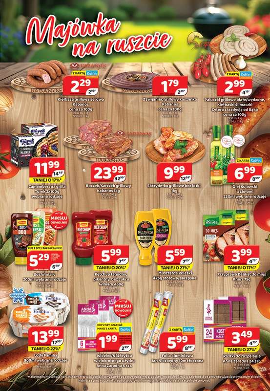 Delfin - gazetka promocyjna Gazetka od piątku 24.04 do niedzieli 03.05 - strona 4