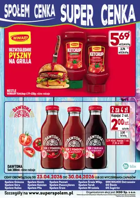 Społem - Blisko i Korzystnie - gazetka promocyjna Społem Cenka Super Cenka od piątku 24.04 do czwartku 30.04 - strona 2