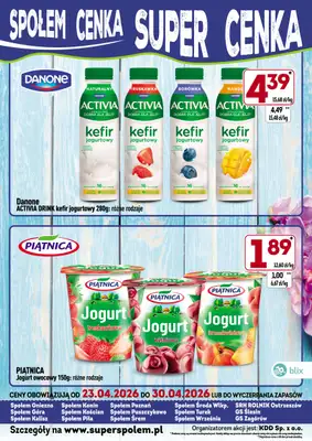 Społem - Blisko i Korzystnie - gazetka promocyjna Społem Cenka Super Cenka od piątku 24.04 do czwartku 30.04 - strona 3