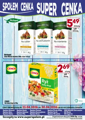 Społem - Blisko i Korzystnie - gazetka promocyjna Społem Cenka Super Cenka od piątku 24.04 do czwartku 30.04 - strona 4