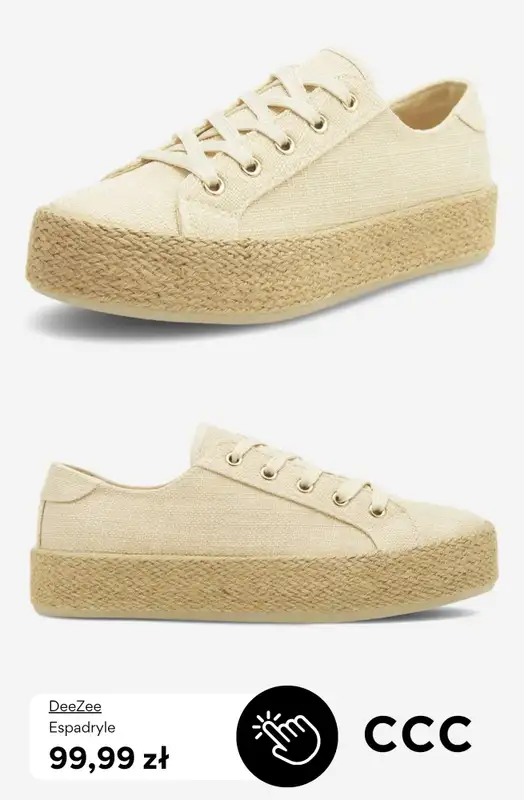 CCC - gazetka promocyjna Damskie espadryle od 69,99 zł od piątku 24.04  - strona 6