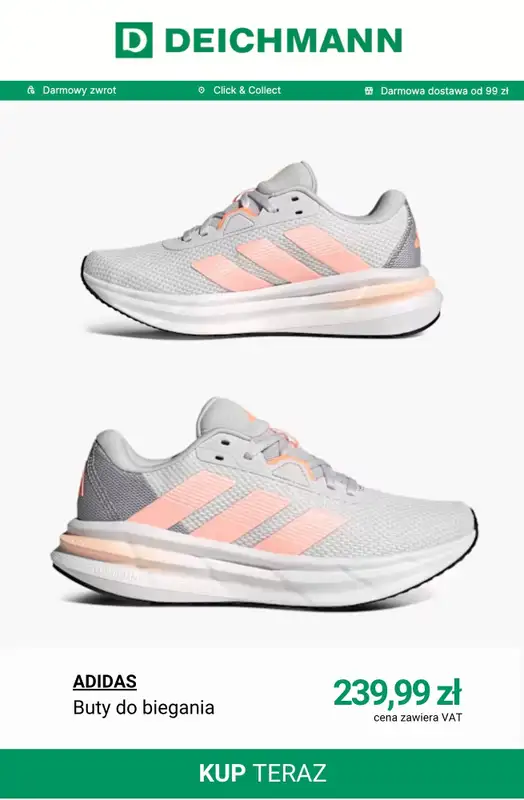 Deichmann - gazetka promocyjna Buty sportowe damskie od piątku 24.04  - strona 2