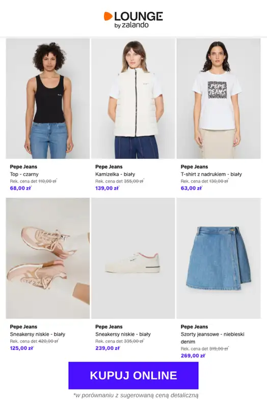 Lounge by Zalando - gazetka promocyjna Do -78% Pepe Jeans - Kobiety od piątku 24.04 do poniedziałku 27.04 - strona 6