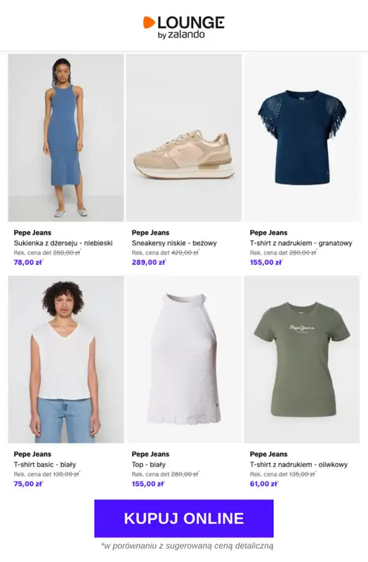 Lounge by Zalando - gazetka promocyjna Do -78% Pepe Jeans - Kobiety od piątku 24.04 do poniedziałku 27.04 - strona 7