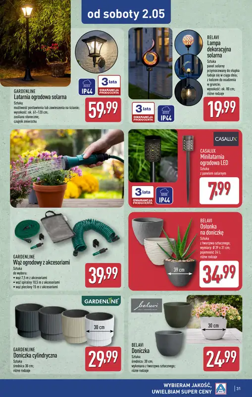 Aldi - gazetka promocyjna Ozorków, M-Park: WIELKIE OTWARCIE już w ŚRODĘ: 29.04! od środy 29.04 do soboty 02.05 - strona 31