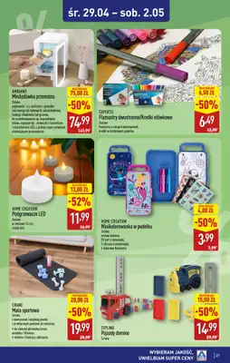 Aldi - gazetka promocyjna Ozorków, M-Park: WIELKIE OTWARCIE już w ŚRODĘ: 29.04! od środy 29.04 do soboty 02.05 - strona 21