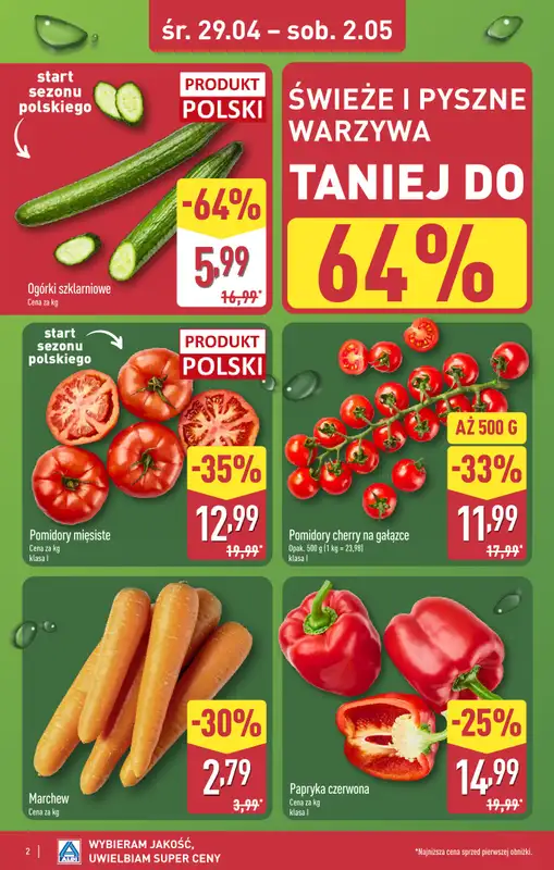 Aldi - gazetka promocyjna Ozorków, M-Park: WIELKIE OTWARCIE już w ŚRODĘ: 29.04! od środy 29.04 do soboty 02.05 - strona 2