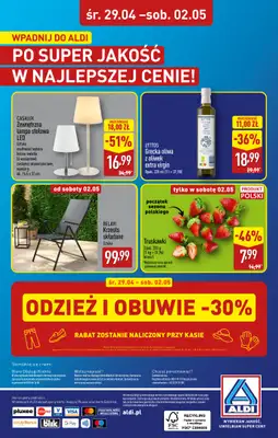 Aldi - gazetka promocyjna Ozorków, M-Park: WIELKIE OTWARCIE już w ŚRODĘ: 29.04! od środy 29.04 do soboty 02.05 - strona 32