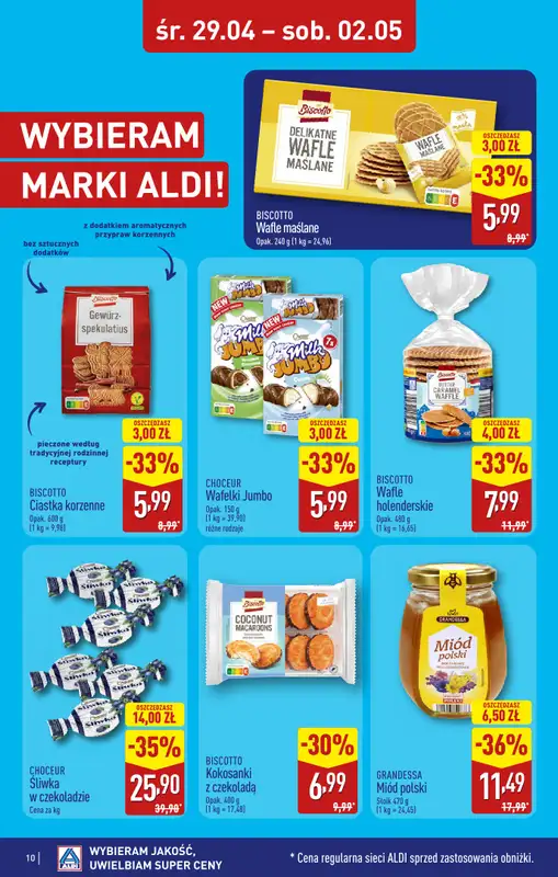 Aldi - gazetka promocyjna Ozorków, M-Park: WIELKIE OTWARCIE już w ŚRODĘ: 29.04! od środy 29.04 do soboty 02.05 - strona 10