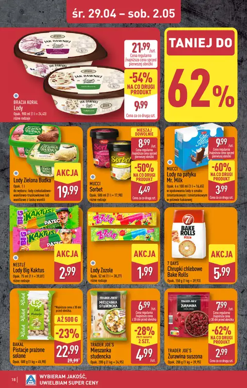 Aldi - gazetka promocyjna Ozorków, M-Park: WIELKIE OTWARCIE już w ŚRODĘ: 29.04! od środy 29.04 do soboty 02.05 - strona 18