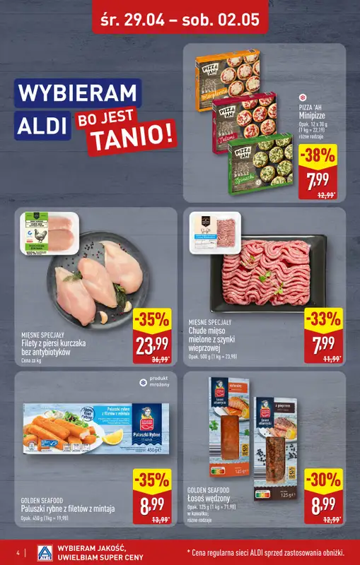 Aldi - gazetka promocyjna Ozorków, M-Park: WIELKIE OTWARCIE już w ŚRODĘ: 29.04! od środy 29.04 do soboty 02.05 - strona 4