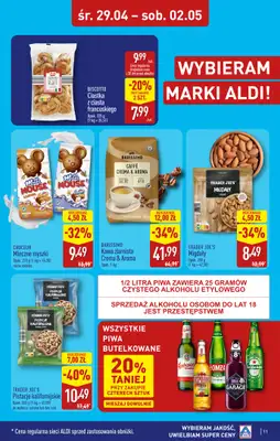 Aldi - gazetka promocyjna Ozorków, M-Park: WIELKIE OTWARCIE już w ŚRODĘ: 29.04! od środy 29.04 do soboty 02.05 - strona 11