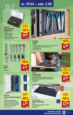 Aldi - gazetka promocyjna Kraków, ul.Komandosów 8: WIELKIE OTWARCIE już w ŚRODĘ: 29.04! od środy 29.04 do soboty 02.05 - strona 21